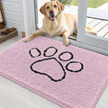 OLANLY Dog Door Mat for Muddy Paws 36x24, Paw Print Design, Absorbs Moisture by OLANLY