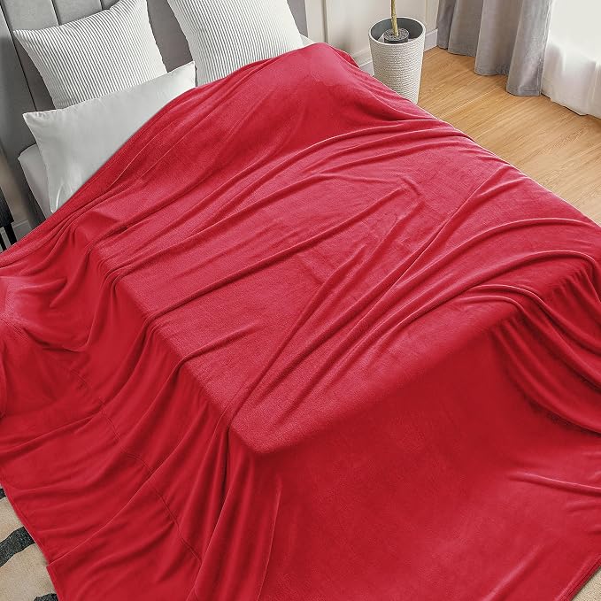 BEDELITE Big Fleece Blanket 120" x 120", Super Soft Fluffy Fuzzy Oversized King - Image 2