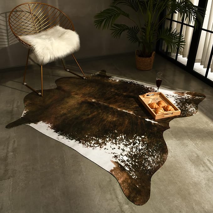 AROGAN Faux Cow Print Rug Large - Image 6