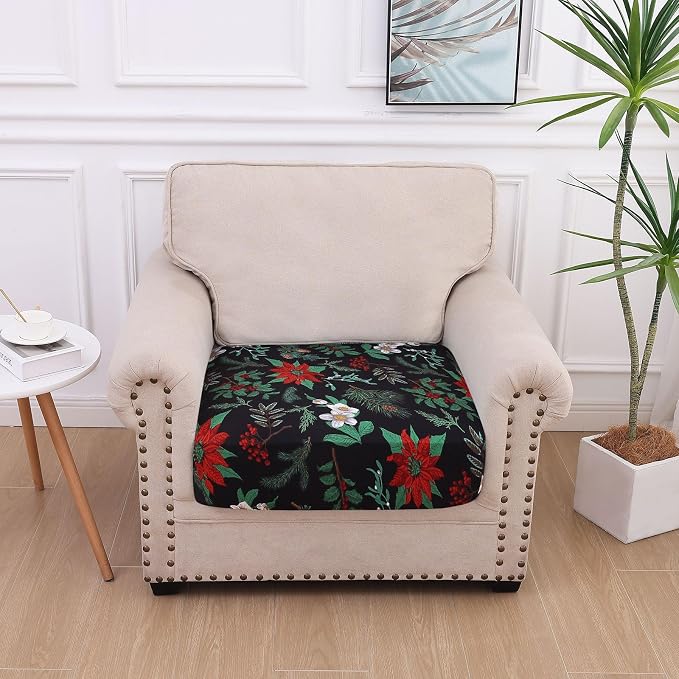 hyha Printed Couch Cushion Covers, Floral Sofa Covers Washable - Image 5