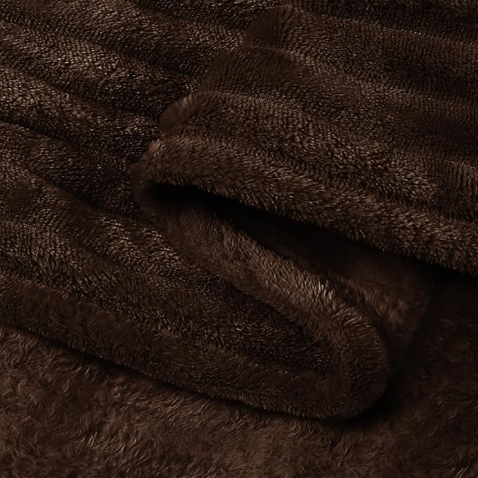 BEDELITE Fleece Blanket Twin Size – 3D Ribbed Jacquard Soft and Warm Decorative - Image 9