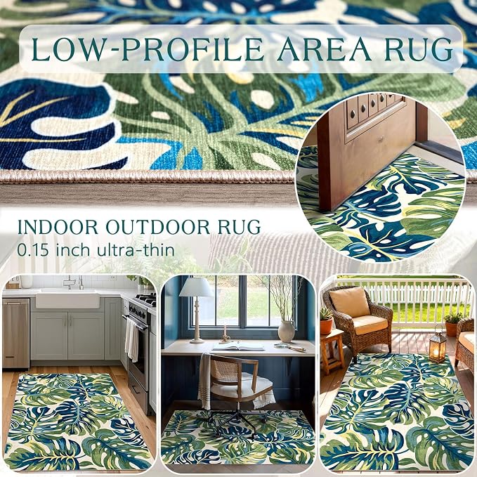 3x5 Botanical Entry Rug - Image 5