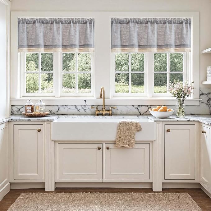jinchan Linen Farmhouse Valances - Image 3