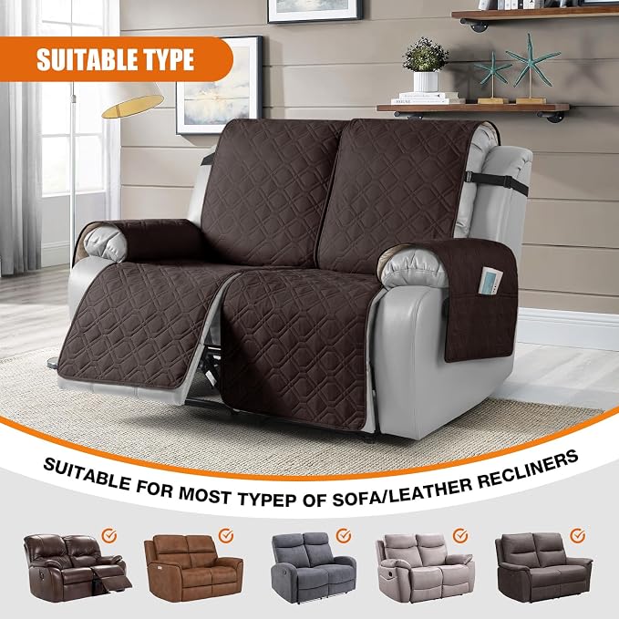 VANSOFY Waterproof Recliner Couch Covers, Sofa Covers 1-Piece Washable - Image 5