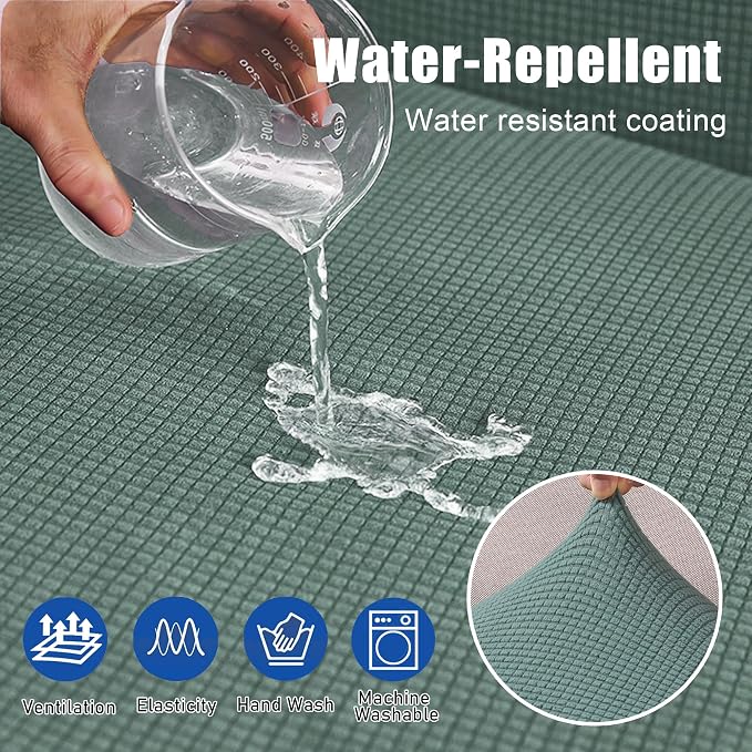 High Stretch Water Repellent Sofa Seat Cushion Covers Couch Slipcover Stretch - Image 3