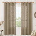 LAMIT Taupe Linen Curtains 72 Inch Length by LAMIT