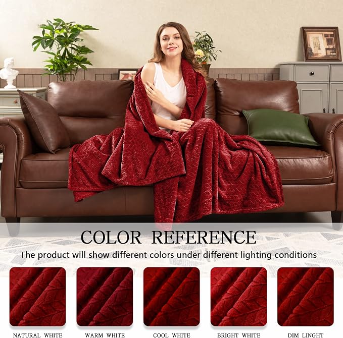 inhand Fleece Throw Blanket, Super Soft Fuzzy Blanket - Image 5