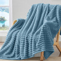 BEDELITE Fleece Blue Throw Blanket by BEDELITE
