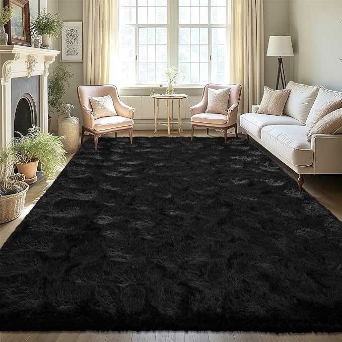 LOCHAS Ultra Soft Indoor Modern Area Rugs Fluffy Living Room Carpets by LOCHAS
