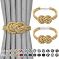 NICEEC 2 Pack Mini Magnetic Curtain Tiebacks Nordic Simple Style Drape Tie by NICEEC