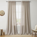 Nanspring Cobblestone Linen Curtains by Nanspring