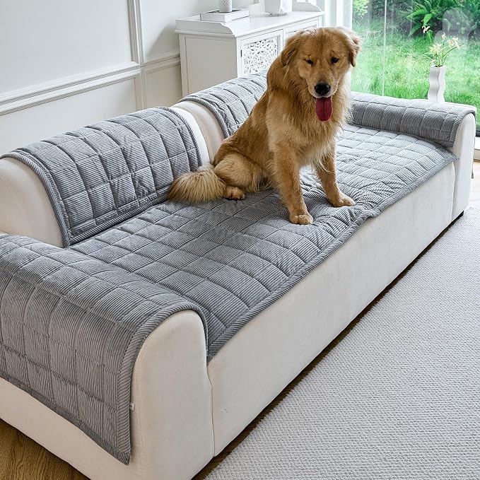 Couch Covers for Dogs Washable, Non Slip Couch Covers for Loveseat Sofa Pet - Image 2
