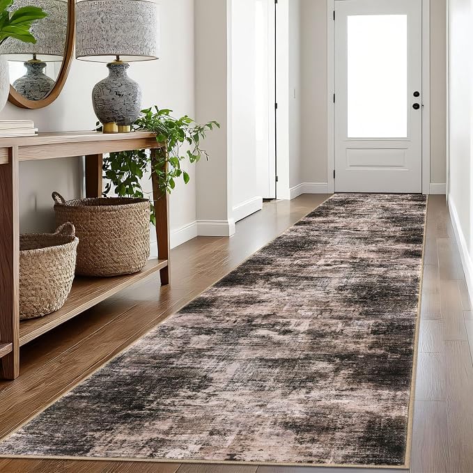 IOHOUZE Abstract Runner Rug 3x16 Ft Washable Runners by iOhouze