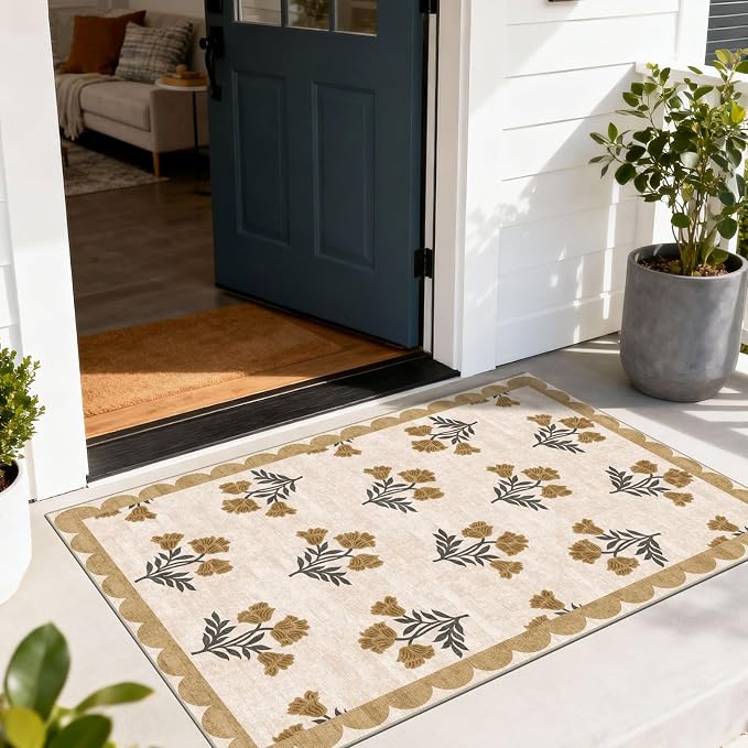 Floral Outdoor Rug by Othilic