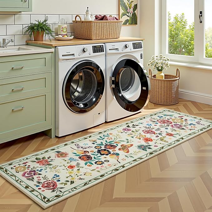 Rugflix 2x6 Runner Rug for Hallway, Washable Kitchen Runner Non Slip, Soft Low - Image 7