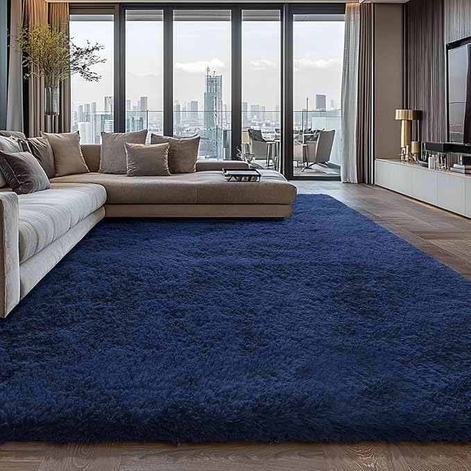 Shag Area Rugs for Bedroom Living Room, Ultra Soft Fluffy Area Rugs for Dorm by Boshengya