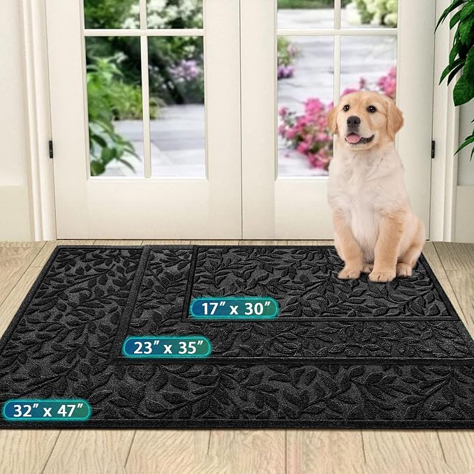 Bulijojo Sturdy Front Entrance Doormats, Durable Heavy Duty Welcome Mat - Image 2