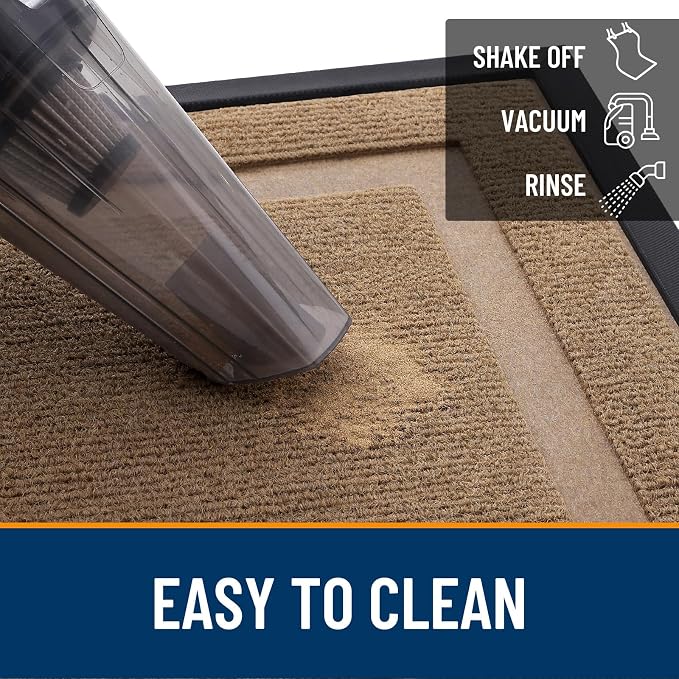 OLANLY Front Door Mat Outside 29.5x17, All-Season Heavy-Duty Rubber Doormat | - Image 7