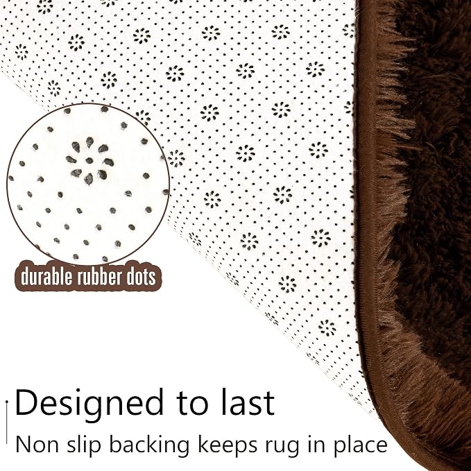 LOCHAS Ultra Soft Indoor Modern Area Rugs Fluffy Living Room Carpets - Image 6