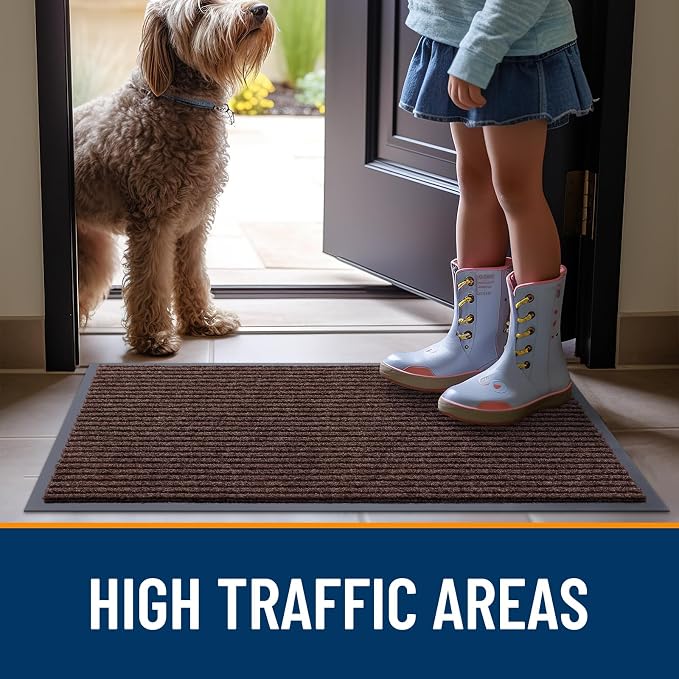 OLANLY Front Door Mat 35x23, Waterproof Heavy-Duty Indoor Outdoor Doormat | - Image 7