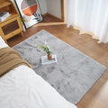 Ghouse Ultra Soft Faux Rabbit Fur Rug 4x6, Machine Washable Area Rugs by Ghouse