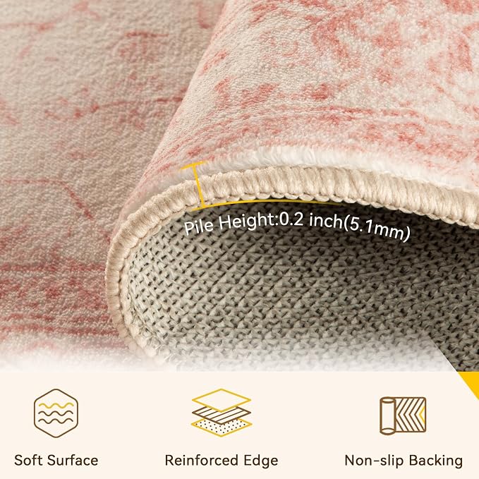 RELEANY Washable Area Rug, Runner 2'x10', Water Repellent, Pet Friendly - Image 3