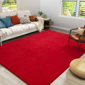 Amearea Large Modern Area Rugs for Bedroom Living Room, 6x9 Feet Red Thickened by AmeareaDirect