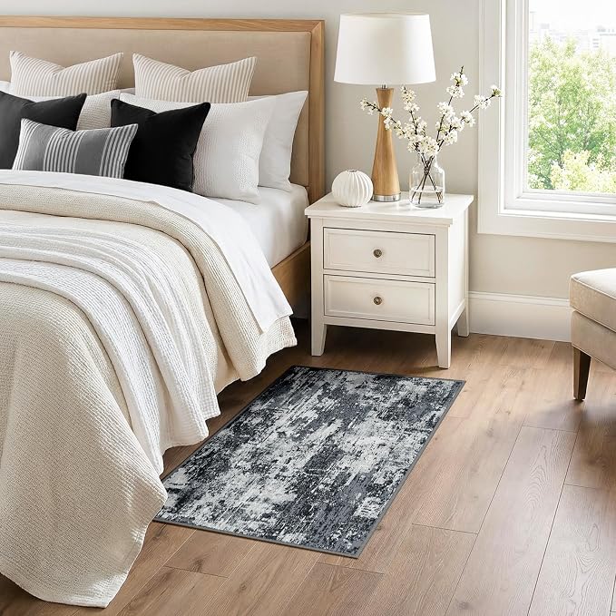 Washable Area Rugs 3x4 Non-Slip Modern Abstract Soft - Image 2
