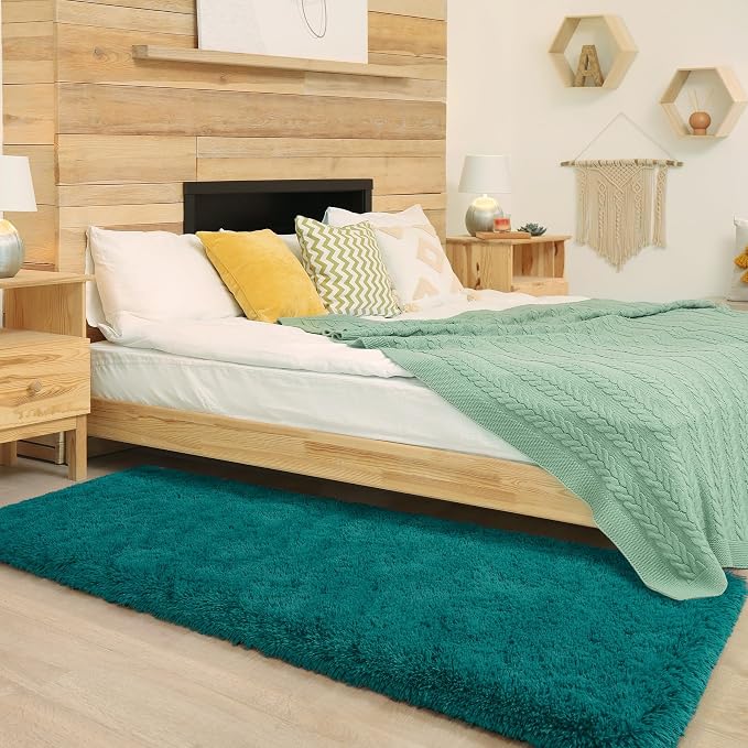 Chicrug Soft Runner Rug for Bedroom Living Room Plush Fluffy Rug 2x6 Feet - Image 5
