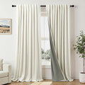 Extra Wide 70 Inch Blackout Curtains & Drapes 108 Inch Long 2 Panel by Pitalk