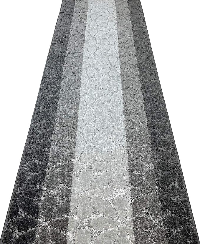 29 Ft Gray Extra Long Hallway Runner Rug, Non Slip Washable, Pet Friendly | - Image 3
