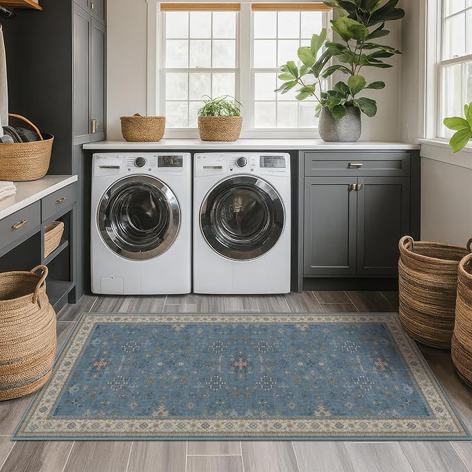 Hazo Haus Boho 2x5 Kitchen Rugs Non Slip by HazoHaus