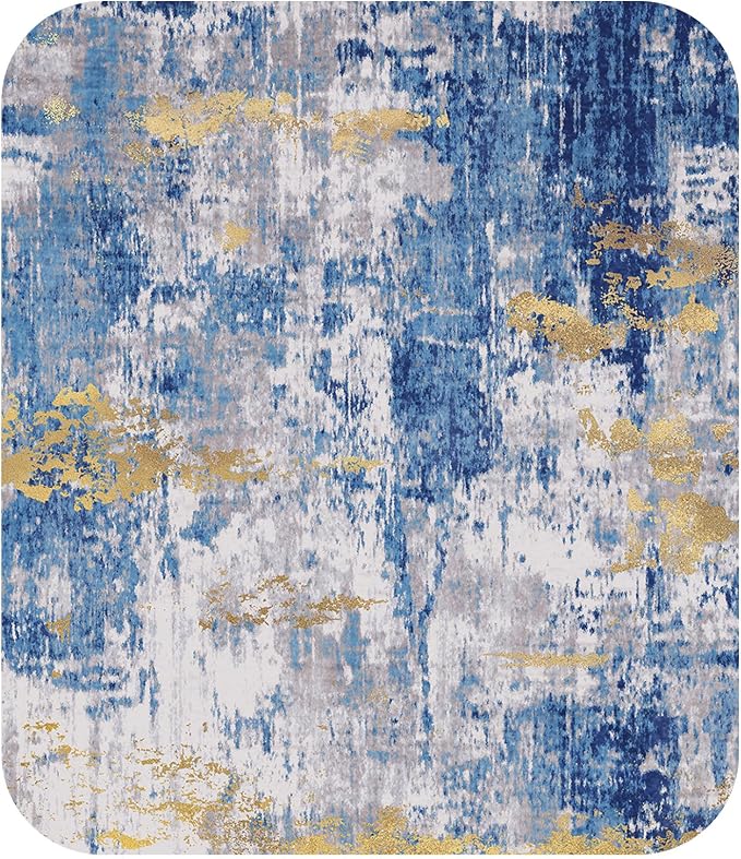 Washable Area Rugs7'x9' Non-Slip Modern Abstract Soft - Image 9