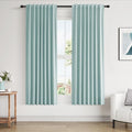 Guken 100% Blackout Linen Curtains 63 Inch Length 2 Panels Set by Guken