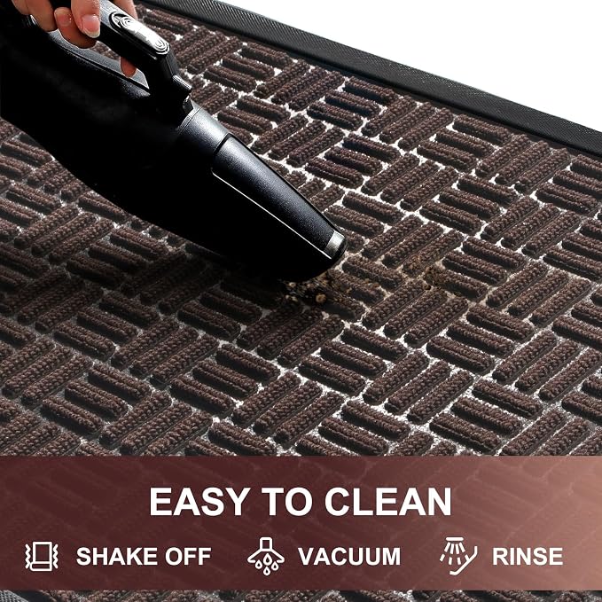Mibao Front Door Mat, Heavy Duty Durable Welcome Mat - Image 4