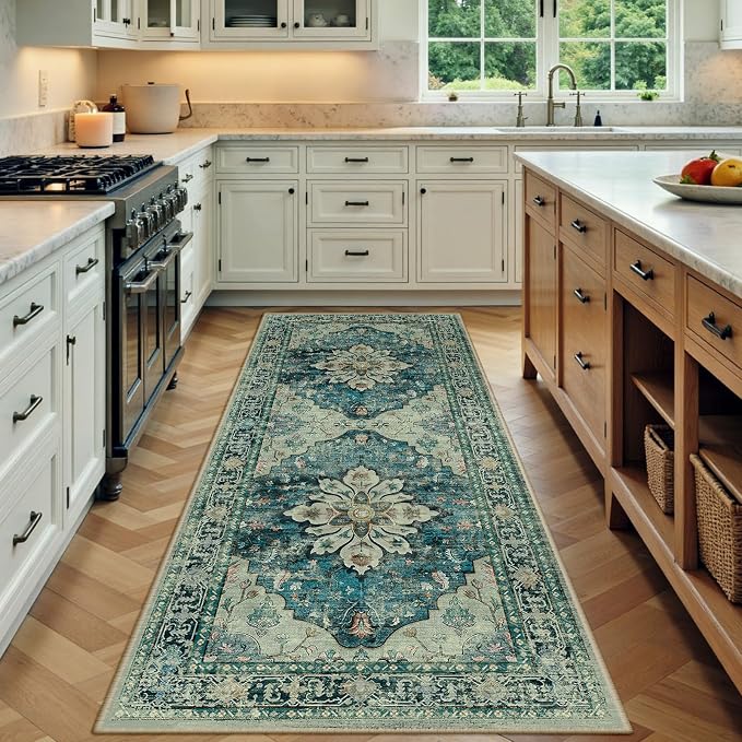 Area Rugs 3'x8' Runner Rug Non Slip Washable by RELEANY