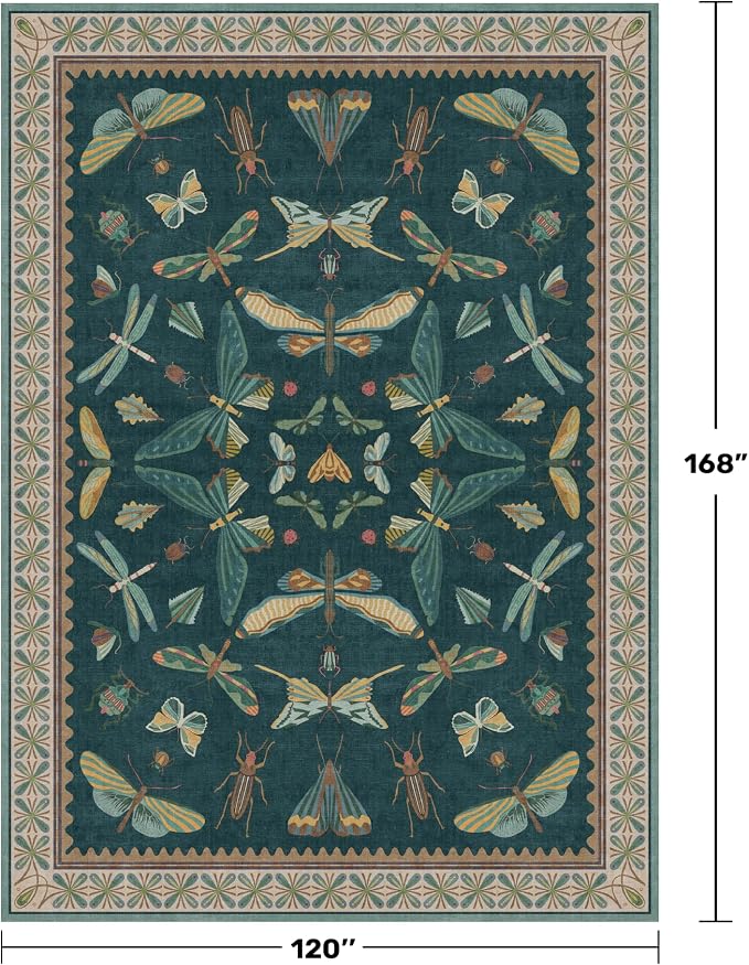 Hazo Haus Teal Green Living Room Rugs - Image 2