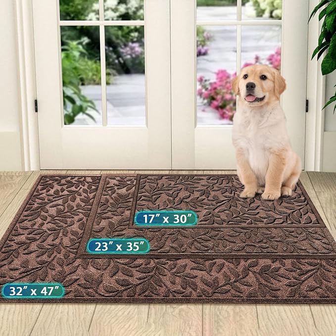 Bulijojo Sturdy Front Entrance Doormats, Durable Heavy Duty Welcome Mat - Image 2