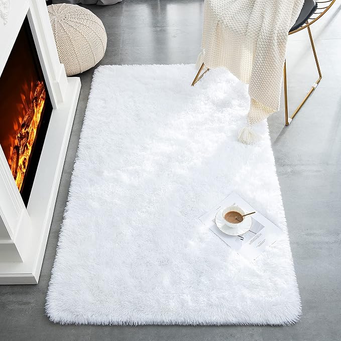 TWINNIS Super Soft Shaggy Rugs Fluffy Carpets, 4x5.9 Feet, Indoor Modern Plush - Image 8