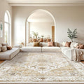 AMADA HOMEFURNISHING 10x14 Washable Area Rug, Low-Profile Large Area Rug by AMADAHOMEFURNISHING