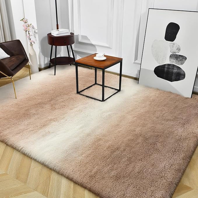 TWINNIS Super Soft Shaggy Rugs Fluffy Carpets, 5x8 Feet, Indoor Modern Plush - Image 9