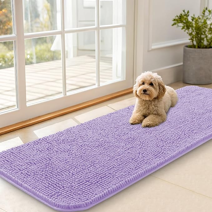 OLANLY Dog Door Mat for Muddy Paws 59x20, Absorbs Moisture and Dirt, Absorbent by OLANLY