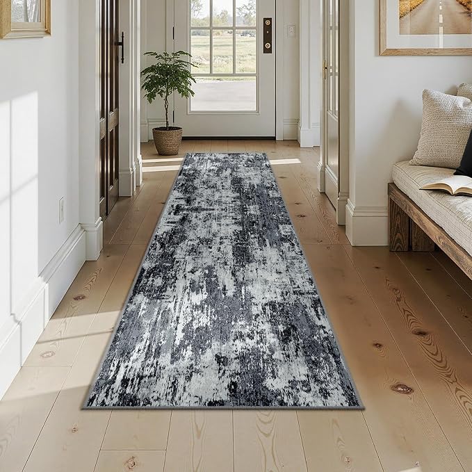 Washable Area Rugs 2x9 Non-Slip Modern Abstract Soft - Image 8