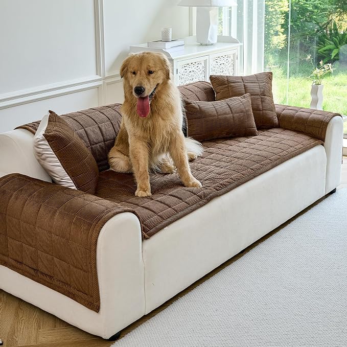 Couch Covers for Dogs Washable, Non Slip Couch Covers for Loveseat Sofa Pet - Image 2