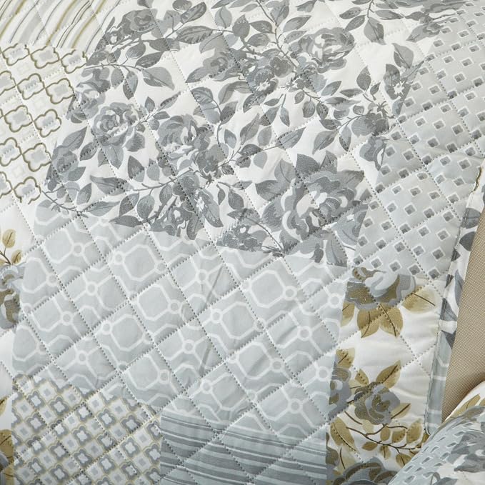 Great Bay Home Reversible Patchwork Chair Cover - Image 6