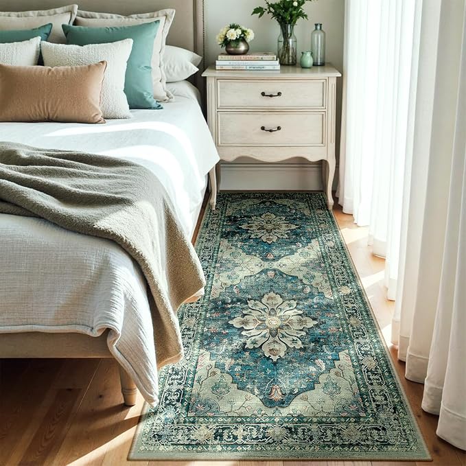 Area Rugs 3'x8' Runner Rug Non Slip Washable - Image 2
