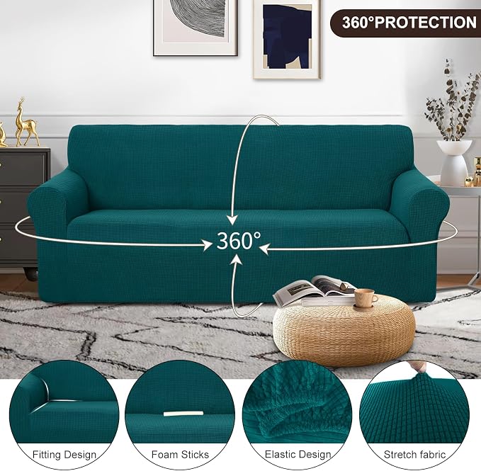 U-NICE HOME Stretch Couch Cover Sofa Cover Sofa Slipcover Furniture Protector - Image 3