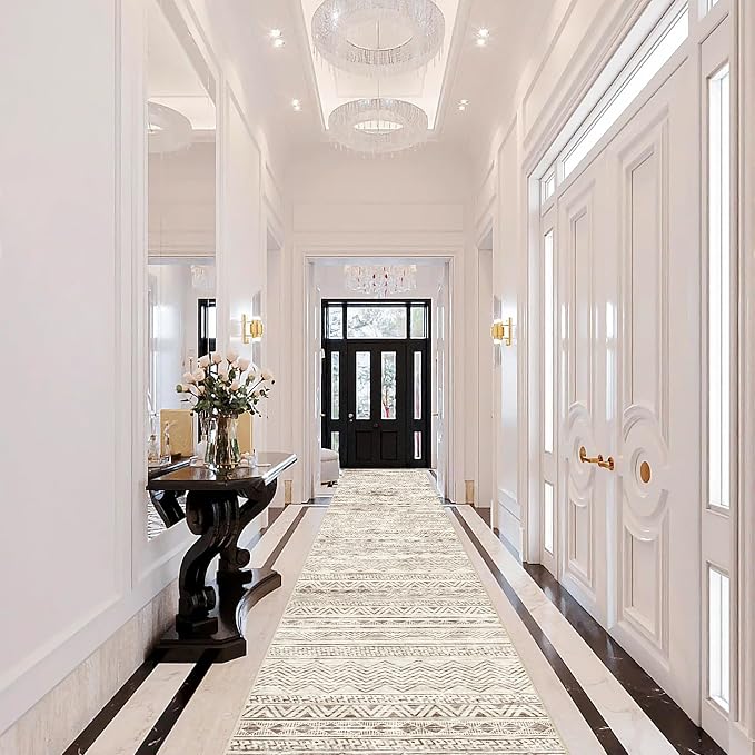 Moroccan Washable Hallway Runner Rug - Image 2