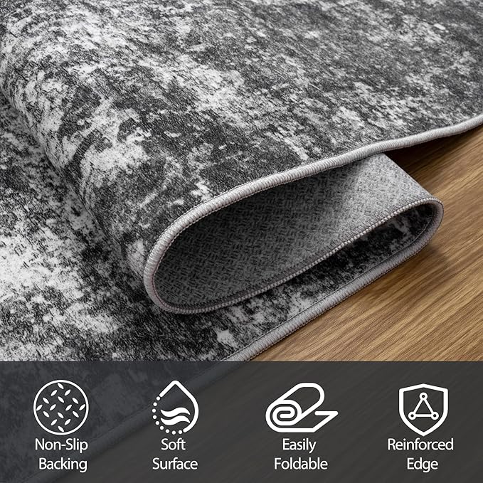 Round Rug 6ft Circle Rug Washable: Carpet Small Circular Area Rug - Image 6