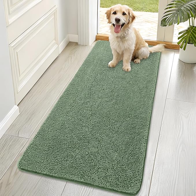OLANLY Dog Door Mat for Muddy Paws 70x32, Absorbs Moisture and Dirt, Absorbent by OLANLY